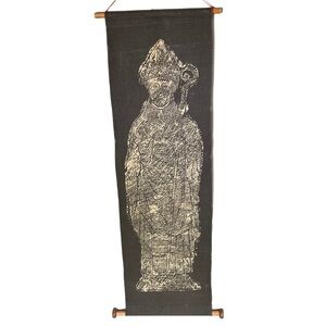 Rare Irish Textile Wall Hanging, Saint Patrick, Kilkenny Design Workshops, 70s